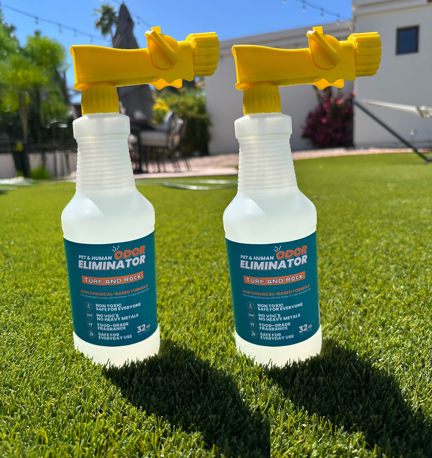 2 Pack - Pet and Human Odor Eliminator - TURF AND OUTDOORS 2 Bottle pack