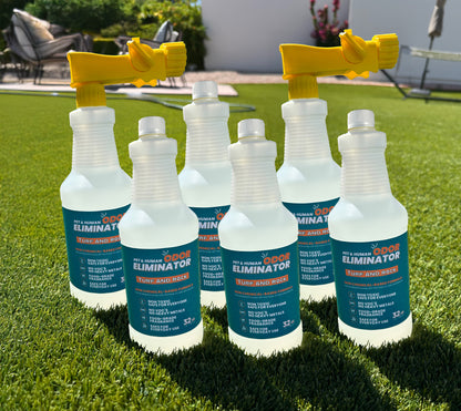 6 Pack - Pet and Human Odor Eliminator - TURF AND OUTDOORS 6 Bottle pack